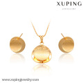 63344- Xuping Jewelry Fashion 2-teiliges Messing-Schmuck-Set mit guter Qualität